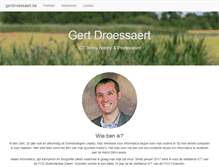 Tablet Screenshot of gertdroessaert.be